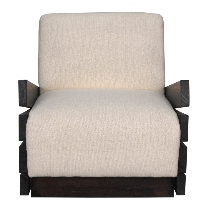 Noir Furniture - Slide Chair w/US Made Cushions - AE-212SR-WHT
