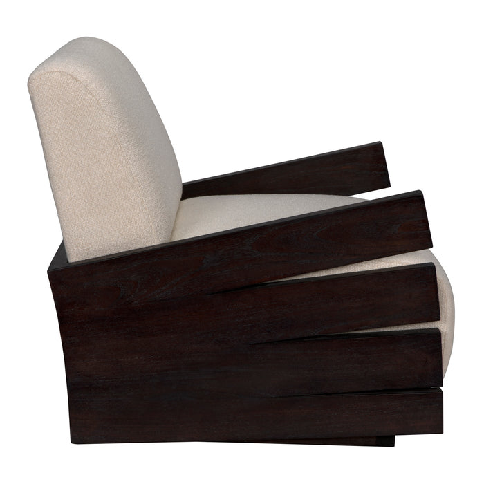 Noir Furniture - Slide Chair w/US Made Cushions - AE-212SR-WHT - GreatFurnitureDeal