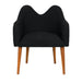 Noir Furniture - Cornelia Chair in Clear Coat Satin - AE-279T - GreatFurnitureDeal