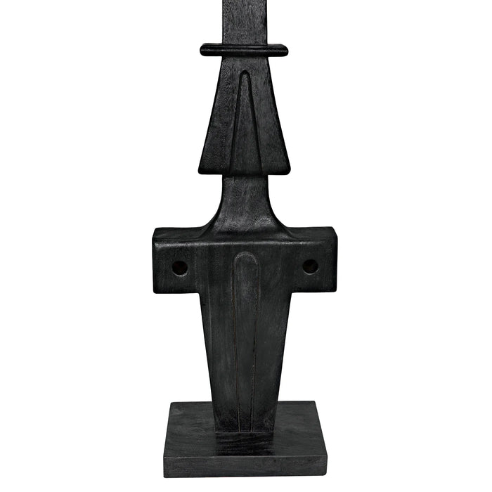 Noir Furniture - Brutus Statue in Burnt Black - AE-286BB - GreatFurnitureDeal