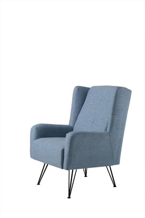 American Eagle Furniture - AE-CK-D800 Blue Accent Chair - AE-CK-D800-Blu - GreatFurnitureDeal