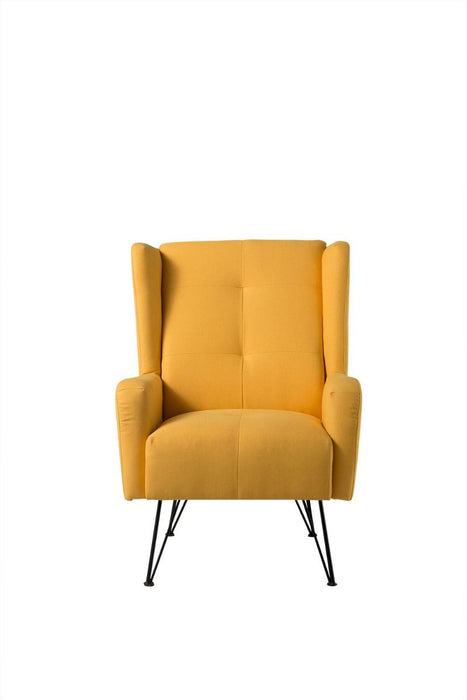 American Eagle Furniture - AE-CK-D800 Yellow Accent Chair - AE-CK-D800-Yo