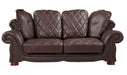 American Eagle Furniture - AE-D803 Dark Brown Faux Leather Sofa - AE-D803-DB-SF - GreatFurnitureDeal