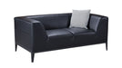American Eagle Furniture - AE-D820 Faux Leather 3-Piece Living Room Set in Black - AE-D820-BK - GreatFurnitureDeal