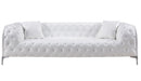 American Eagle Furniture - AE-D822 White Faux Leather Sofa - AE-D822-W-SF - GreatFurnitureDeal