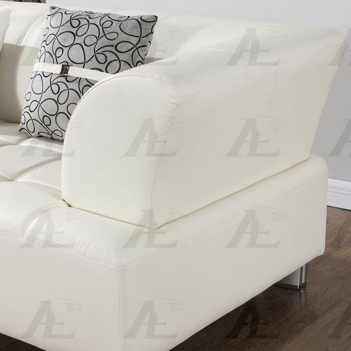 American Eagle Furniture - AE-L138 3-Piece Sectional Sofa in Ivory - AE-L138L-IV - GreatFurnitureDeal