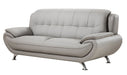 American Eagle Furniture - AE208 Gray Faux Leather Sofa - AE208-GR-SF - GreatFurnitureDeal