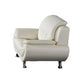 American Eagle Furniture - AE208 Ivory Faux Leather 3 Piece Living Room Set - AE208-IV-SLC - GreatFurnitureDeal