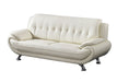American Eagle Furniture - AE208 Ivory Faux Leather Sofa - AE208-IV-SF - GreatFurnitureDeal