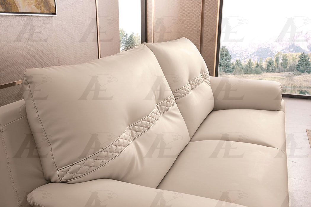 American Eagle Furniture - AE628 Light Ash Gray Microfiber Leather Loveseat - AE628-LAG-LS