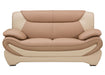 American Eagle Furniture - AE209 Camel and Ivory Faux Leather 2 Piece Sofa Set - AE209-CA.IV-SL - GreatFurnitureDeal