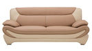 American Eagle Furniture - AE209 Camel and Ivory Faux Leather Sofa - AE209-CA.IV-SF - GreatFurnitureDeal
