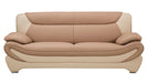 American Eagle Furniture - AE209 Camel and Ivory Faux Leather 2 Piece Sofa Set - AE209-CA.IV-SL - GreatFurnitureDeal