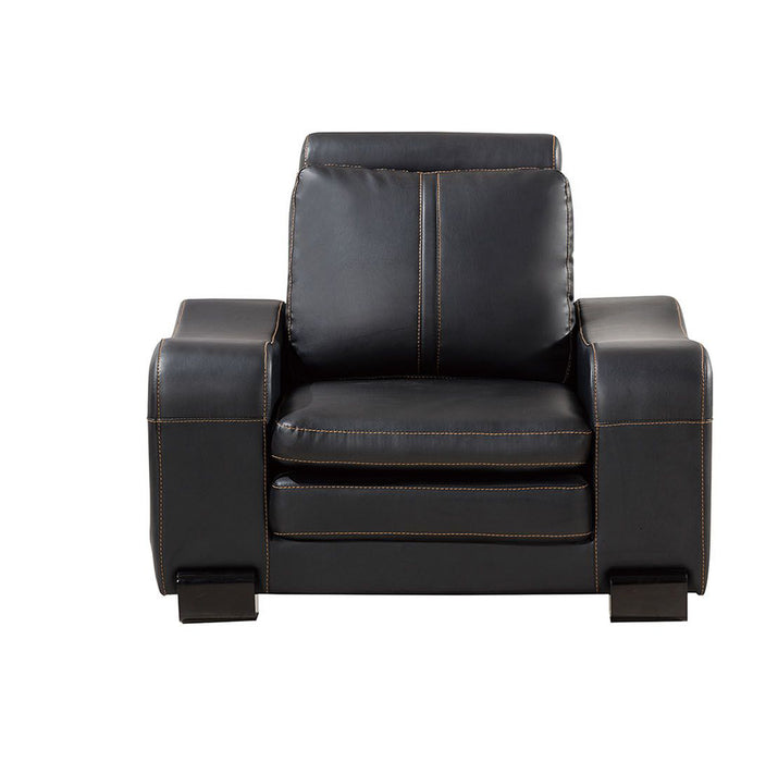 American Eagle Furniture - AE210 Black Faux Leather Chair - AE210-BK-CHR - GreatFurnitureDeal