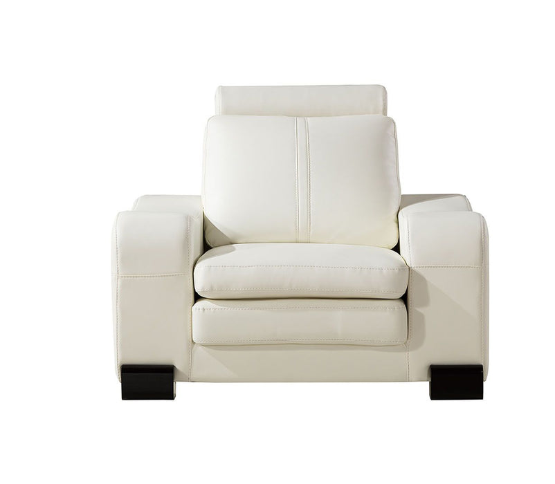 American Eagle Furniture - AE210 Ivory Faux Leather Chair - AE210-IV-CHR - GreatFurnitureDeal