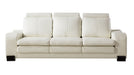 American Eagle Furniture - AE210 Ivory Faux Leather 2 Piece Sofa Set - AE210-IV-SL - GreatFurnitureDeal