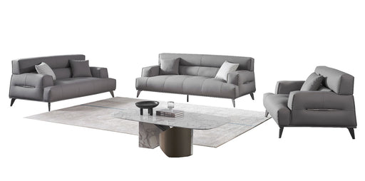 American Eagle Furniture - AE2378 Gray Fabric 3 Piece Living Room Set - AE2378-SLC - GreatFurnitureDeal