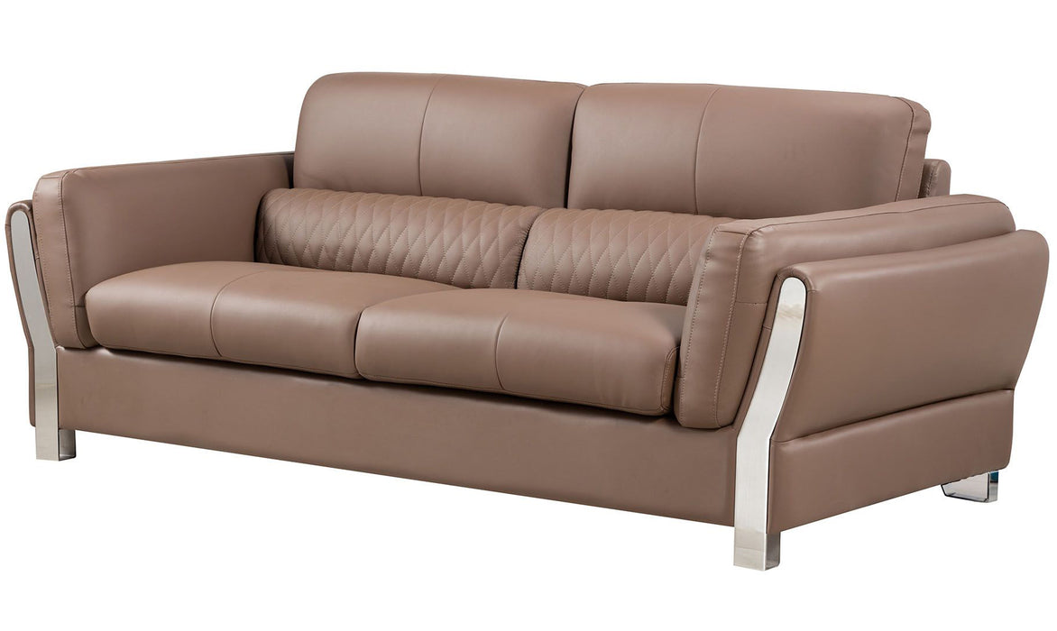 American Eagle Furniture - AE690 Taupe Microfiber Leather Sofa - E690-TPE-SF