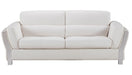 American Eagle Furniture - AE690 White Microfiber Leather Sofa - AE690-W-SF - GreatFurnitureDeal