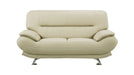 American Eagle Furniture - AE709-CRM Khaki Faux Leather 2 Piece Sofa Set - AE709-CRM- SL - GreatFurnitureDeal