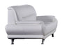 American Eagle Furniture - AE709 White Faux Leather Loveseat - AE709-W-LS - GreatFurnitureDeal