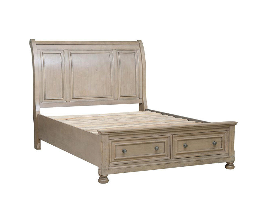 Homelegance - Bethel 3 Piece Queen Bedroom Set in Wire Brushed Gray - 2259GY-1*3 - GreatFurnitureDeal