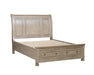 Homelegance - Bethel 3 Piece King Bedroom Set in Wire Brushed Gray - 2259KGY-1EK*3 - GreatFurnitureDeal