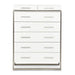 AICO Furniture - Marquee Chest in Cloud White - KI-MRQE070-108 - GreatFurnitureDeal
