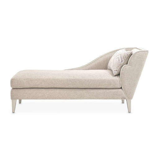AICO Furniture - Camden Court Chaise in Platinum - 9005842-FLAX-125 - GreatFurnitureDeal