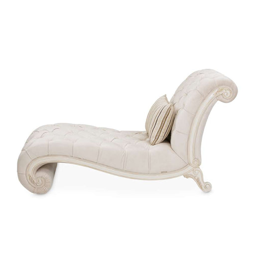 AICO Furniture - Chamberi"Chaise Ivory"Classic Pearl - 9059841-IVORY-113 - GreatFurnitureDeal