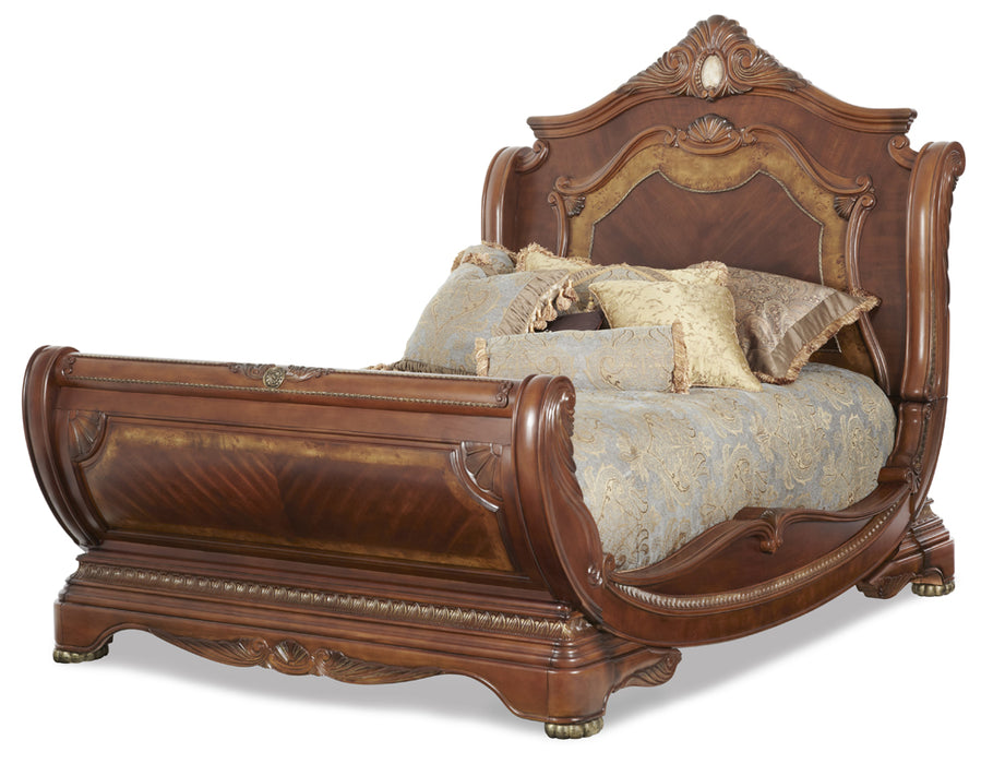 AICO Furniture - Cortina Queen Sleigh Bed - NF6500QNSL-28 - GreatFurnitureDeal