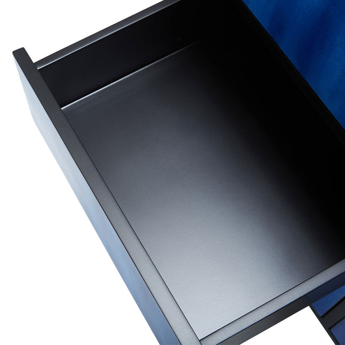 AICO Furniture - Illusions Waves Cabinet in Blue - KIA-ILUSN-084