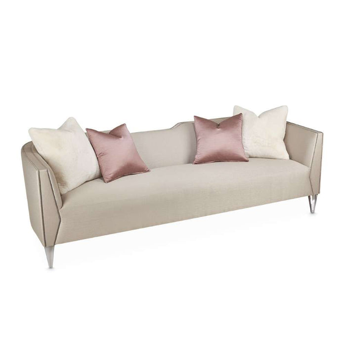 AICO Furniture - Linea"Sofa Metallic in Silver Mist - NLRU-LNEA815-MTL-823