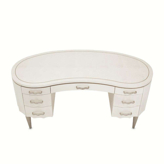 AICO Furniture - London Place Desk in Creamy Pearl - N9004207-112 - GreatFurnitureDeal