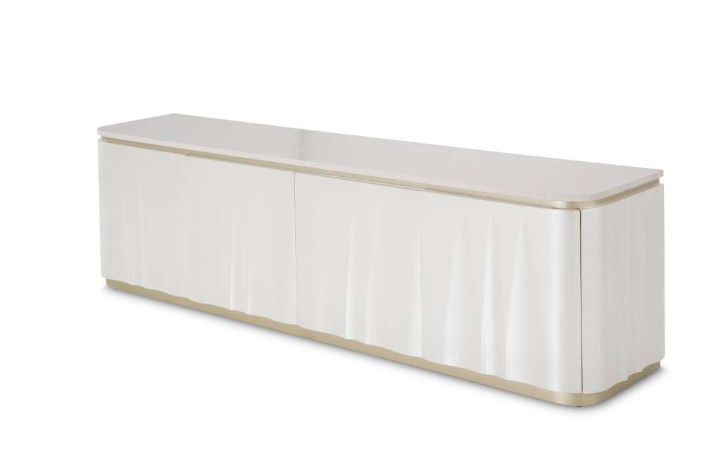 AICO Furniture - London Place"Media Cabinet"Creamy Pearl - N9004081-112 - GreatFurnitureDeal