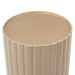 AICO Furniture - Malibu Crest"Round Chairside Table in Chardonnay - N9007226-822 - GreatFurnitureDeal