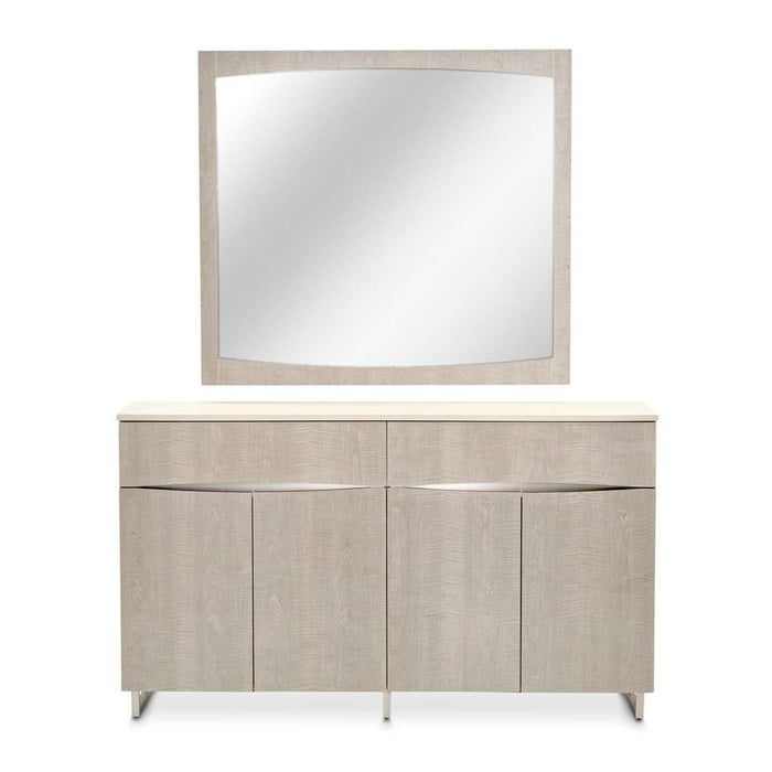 AICO Furniture - Marin Sideboard with Mirror - KI-MRIN007-260-139