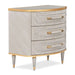 AICO Furniture - St.Charles 3 Drawer Nightstand in Dove Gray - 9088040-803 - GreatFurnitureDeal