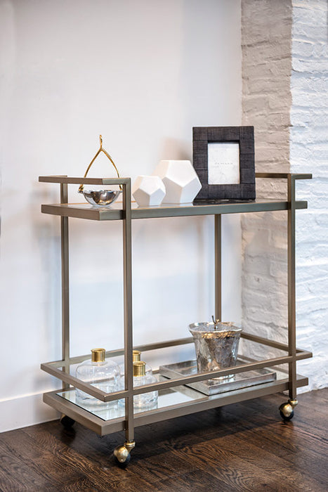 Brentwood Bar Cart in Antique Brass - AT200-ABF - GreatFurnitureDeal