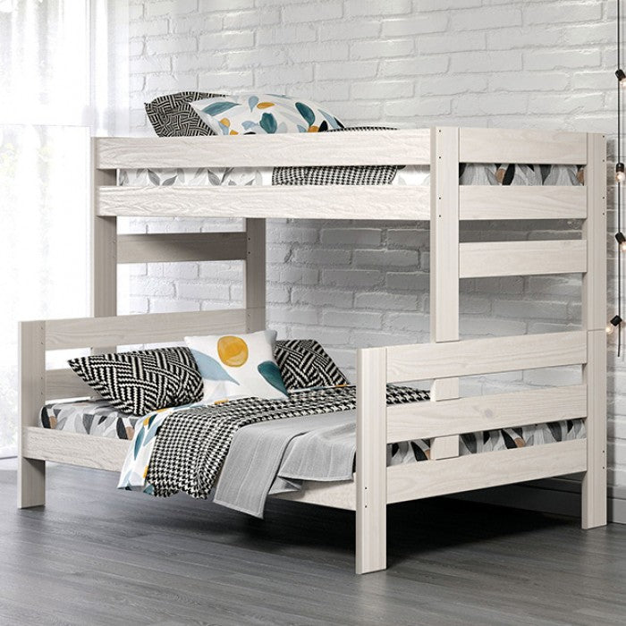 Furniture of America - Damaris Twin/Twin Bunk Bed in Light Oak - AM-BK306WH-BED - GreatFurnitureDeal