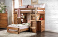 Furniture of America - Beckford Twin/Twin Loft Bed in Mahogany - AM-BK600 - GreatFurnitureDeal