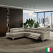 VIG Furniture - Coronelli Collezioni Monte Carlo Italian Modern Taupe Leather LAF Sectional Sofa - VGCC-MONTECARLO-T-LAF - GreatFurnitureDeal