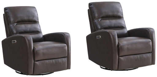 Parker Living - Ringo Power Swivel Glider Recliner in Florence Brown (Set of 2) - MRIN#812GSPH-2-FBR - GreatFurnitureDeal