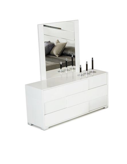 VIG Furniture - Modrest Monza Italian Modern White Bedroom Set - VGACMONZA-SET-Q - GreatFurnitureDeal