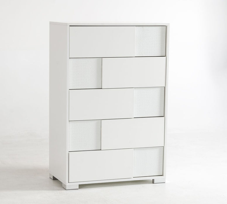 VIG Furniture - Modrest Monza Italian Modern White Chest - VGACANCONA-CH-WHT - GreatFurnitureDeal