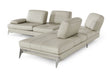 VIG Furniture - Nova Domus Andrea - Modern Grey Leather Sectional Sofa - VGNTANDREA-GRY-SECT - GreatFurnitureDeal