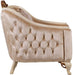 European Furniture - Angelica Chair in Beige & Gold - 45350-C - GreatFurnitureDeal