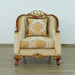 European Furniture - Angelica II Chair in Dark Wood and Gold Leafs - 45354-C - GreatFurnitureDeal