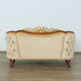 European Furniture - Angelica II Loveseat in Wood and Gold Leafs - 45354-L - GreatFurnitureDeal