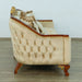 European Furniture - Angelica II Sofa in Wood and Gold Leafs - 45354-S - GreatFurnitureDeal